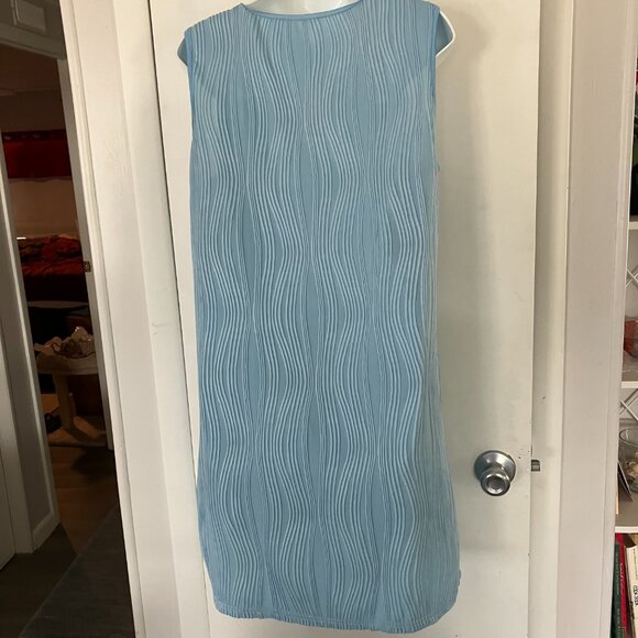 Light Blue Casual Sleeveless Mini Dress Size XL/12 NWOT - Picture 4 of 6